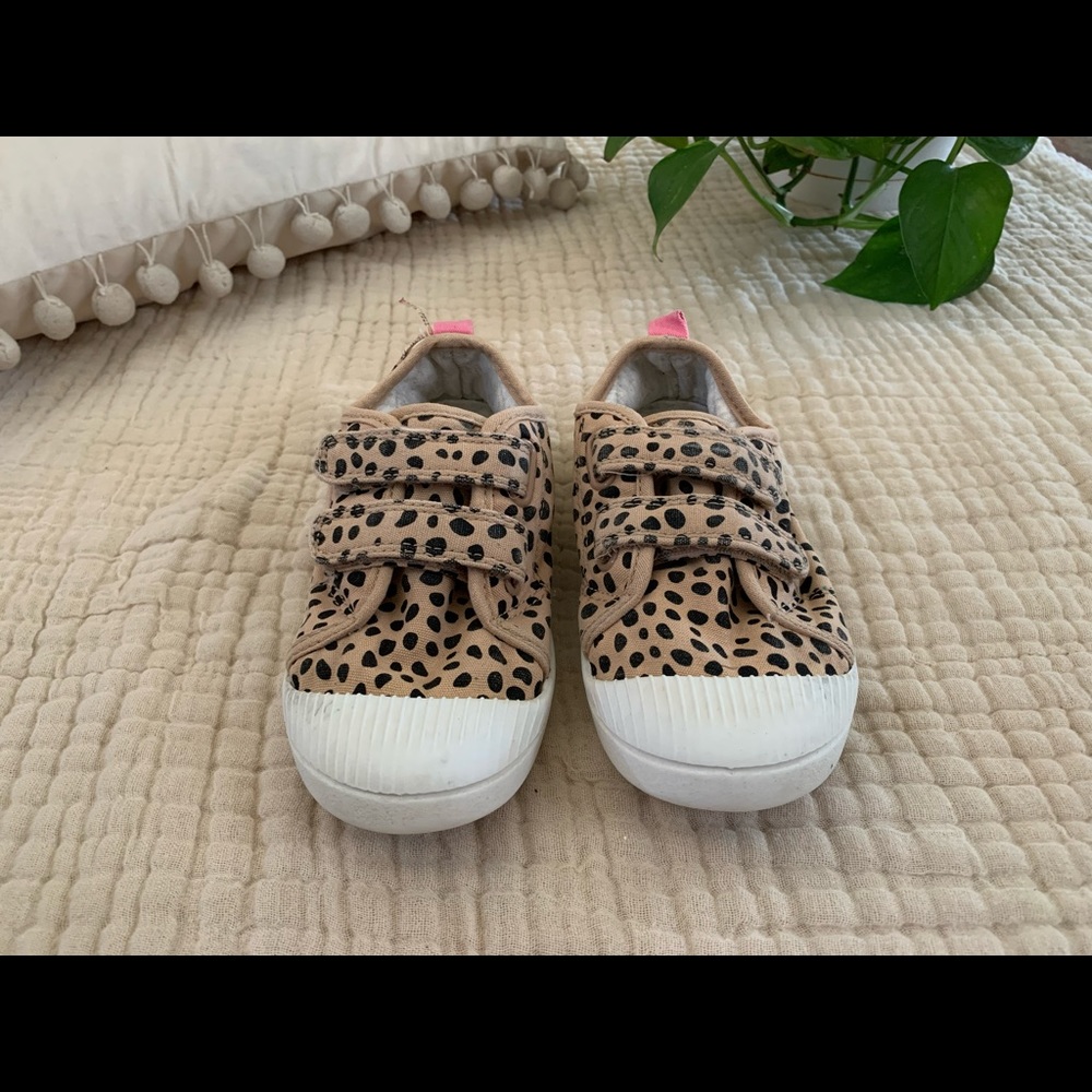 Cat & Jack Velcro Leopard Tennis Shoes